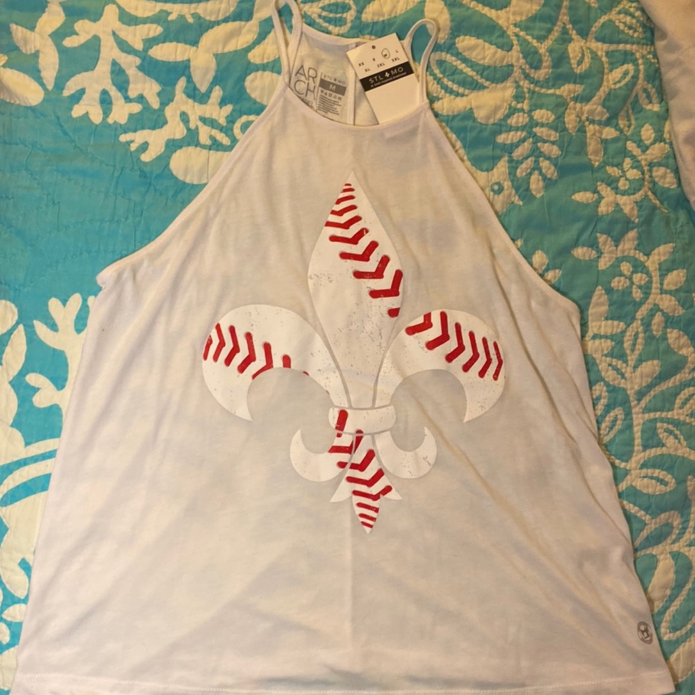 Arch Apparel Fluer-de-lis Baseball Tank